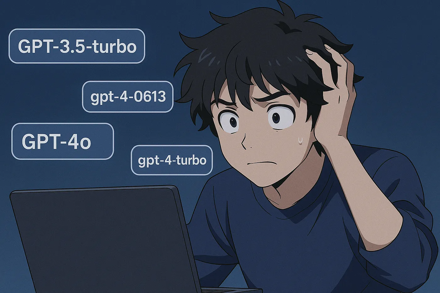 A typical developer's reaction to myriad model options